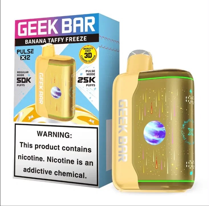 Geek Bar Pulse X 25K — Banana Taffy Freeze
